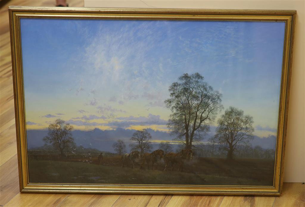 David V. Thomas, A Suffolk Morning, 54 x 80cm